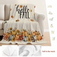 thumbnail image 5 of Fall Blanket Soft Cozy Warm Throw Blanket for Couch, Plush Fuzzy Flannel Fleece Blankets for Sofa, Thanksgiving Pumpkin Sunflower Autumn Leaves Bed Blankets Lightweight Gifts for Women, 50"x60", 5 of 9