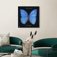 thumbnail image 5 of "Blue Monarch Elegance" Crystallus Epoxy Coated Wrapped Glossy Butterfly Canvas Wall Art with Heavy Acrylic Crystal Shards Embellishments, 5 of 10