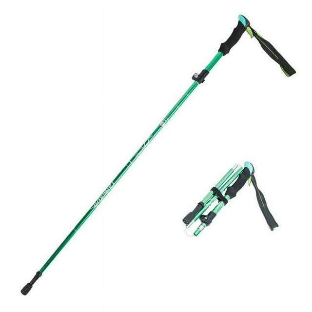 QJUHUNG Poteaux de Randonnée Pliables Légers et Durables Poteaux de Randonnée Poteaux de Ski pour Marche Nordique Poteaux pour Ski et Randonnée Sports de Montagne Poteaux de Randonnée