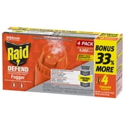 Raid Concentrated Deep Reach Pest Insect Killer & Roach Fogger, 1.5 oz, 4 Count