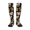 thumbnail image 3 of Compression Socks for Women and Men - Cat Skulls and Flowers Compression Socks Circulation for Workout, 3 of 8