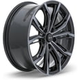 thumbnail image 5 of RTX BLACK WIDOW Custom Wheel - 18x8, 35 Offset, 5x120.65 Bolt Pattern, 74.1mm Hub - Black with Machined Gray Face Rim, 5 of 5