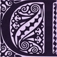 thumbnail image 1 of Ahgly Company Machine Washable Indoor Square Transitional Deep Purple Area Rugs, 7' Square, 1 of 7