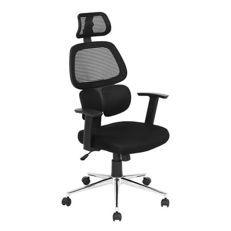 T-bar Locking Mechanism HOMY CASA High Back Home Office Chair Height Adjustable and Swivel Headrest Armrest with PU Pad Infinite Lock Mechanism, 100mm gaslift ()