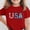 Red, variant on SGFCWSX Girls T-Shirts 4th of July Short Sleeve Patriotic USA American Flag Print Graphic Tees Purple Size 12-13 Years