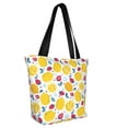 thumbnail image 3 of Kdxio Strawberry Lemon Women Reusable Grocery Bags Foldable Ripstop,Reusable Shopping Bags for Shopping,Gym,Gift, 3 of 8