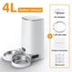 thumbnail image 1 of ROJECO 4L Automatic Pet Feeder Smart Cat Food Kibble Dispenser Remote Control WiFi Button Auto Feeder For Cats Dog Accessories ShopWise Round, 1 of 10