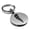Silver, variant on Stainless Steel Cornicello Italian Horn Good Luck Charm Round Medallion Keychain Circle Ring