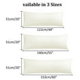 thumbnail image 7 of PiccoCasa Microfiber Body Striped Pillowcase 20x48 inch Soft Durable Khaki, 7 of 7