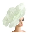 thumbnail image 5 of UJNDER Elegant Women's Headband With Flower for Tea Parties and Weddings Featuring Mesh and Feathers White, 5 of 5