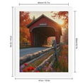 thumbnail image 2 of Paint by Numbers Kit for Adults, Autumn Covered Bridge Scenic View Paint by Numbers, Easy Paint by Numbers Kit for Adults Beginner, DIY Adult Paint by Number Kits on Canvas, Home Decor, 2 of 7