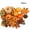 50pcs, variant on 50pcs Halloween Fall Harvest Autumn Decoration Pumpkins Props Artificial Pumpkin Leaves for Halloween Harvest Festival Decoration