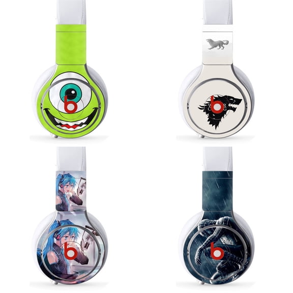 KIPLINK Matte Surface HD Printing PVC Sticker Wireless Headphone Headband Skin for Beats Pro