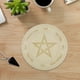 thumbnail image 5 of Tablero de péndulo Tablero de radiestesia Suministros de altar Adorno Estrella Sol Luna Wiccan Redondo A, 5 of 9