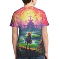 thumbnail image 2 of The Legend Of Zelda Teen T-Shirt Crewneck Short Sleeve Double-Sided Print Summer Tee Shirts Top For Youth Boys Girls Children Large, 2 of 7
