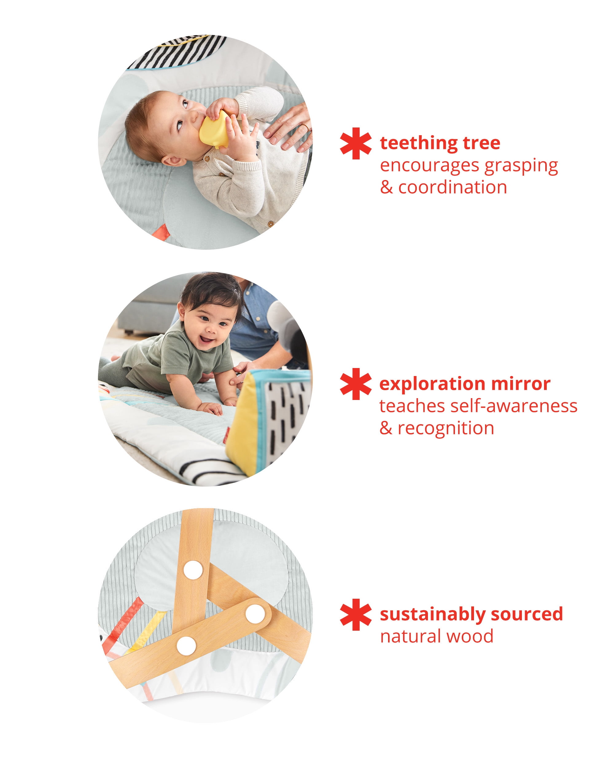 Skip Hop Discoverosity Montessori-Inspired Baby Play Gym for Ages 0-2 years