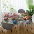 thumbnail image 6 of BZSMCE Square Tablecloth Rabbit Cake Pattern Tableclothes, 6 of 9