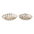 thumbnail image 5 of Flower Openwork Decorative Bowls - Stylish Coffee Table, Centerpiece Table Display, and Kitchen Counter Accent - Use as Trinket Dish, Candy Bowl, or Modern Home Decor Accents - Set of 2, 3", Gold, 5 of 11