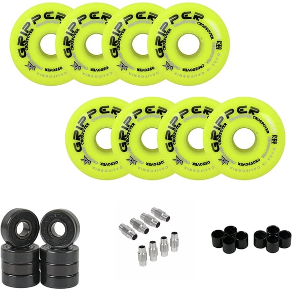 Labeda Gripper Roller Hockey Wheels, Hybrid Ceramic Bearings, Choose Color Size