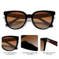 thumbnail image 4 of Gafas de sol SOJOS SJ2175 redondas polarizadas para mujer UV400, 4 of 5