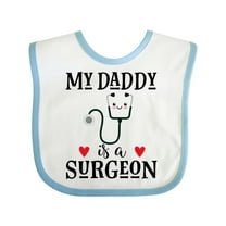 Inktastic Surgeon Daddy Doctor Baby Clothes Boys or Girls Baby Bib