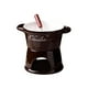 thumbnail image 4 of Olla para fondue de chocolate de 300 ml, juego de ollas para fondue, de porcelana Marrón, 4 of 9