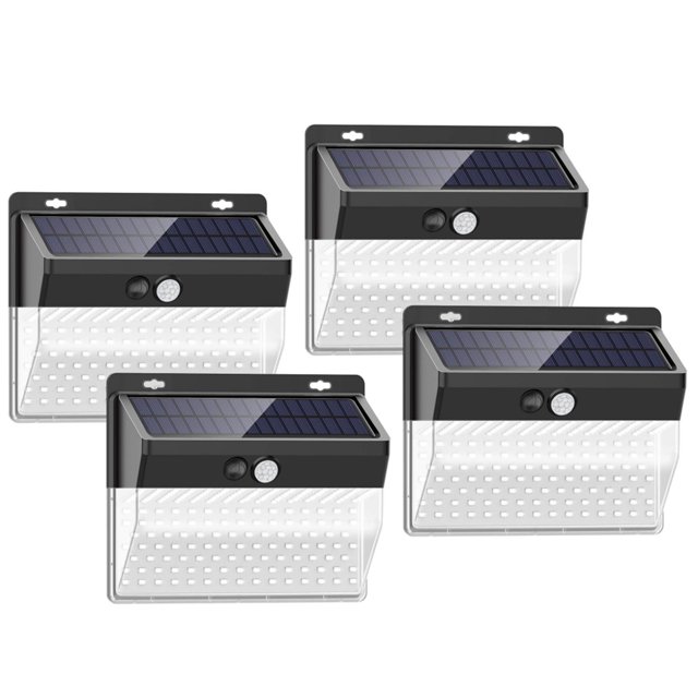 Yeacher 206LED Solar Powered Wall Light PIR Motion Sensor Lights Outdoor Waterproof Garden Lamp Night
