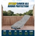 thumbnail image 6 of Push Lawn Mower Cover, Walk Behind Lawn Mower Covers Waterproof Heavy Duty, 600D Outdoor Push Mower Cover Universal with Storage Bag for Greenworks, EGO, Craftsman, Husqvarna, Honda and More, 6 of 7