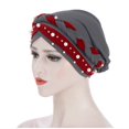 thumbnail image 3 of EnJoCho Women Foldable Cap Pleated Head Wraps Scarf Turban Chemo Caps for Cancer Patient, Cancer Headwear, 3 of 5
