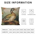 thumbnail image 5 of QZHH  Wood Duck Throw Pillow Cover Painting Animal Artwork Wild Feather Outdoor Nature Plumage Square Pillow Case Cushion Cover for Home Car Decorative, 5 of 5