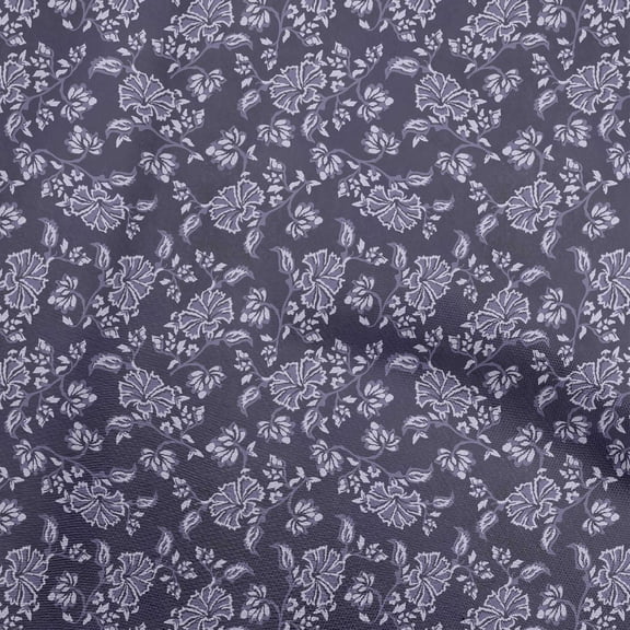 oneOone Cotton Silk Purple Fabric Batik Dress Material Fabric Print Fabric By The Yard 42 Inch Wide