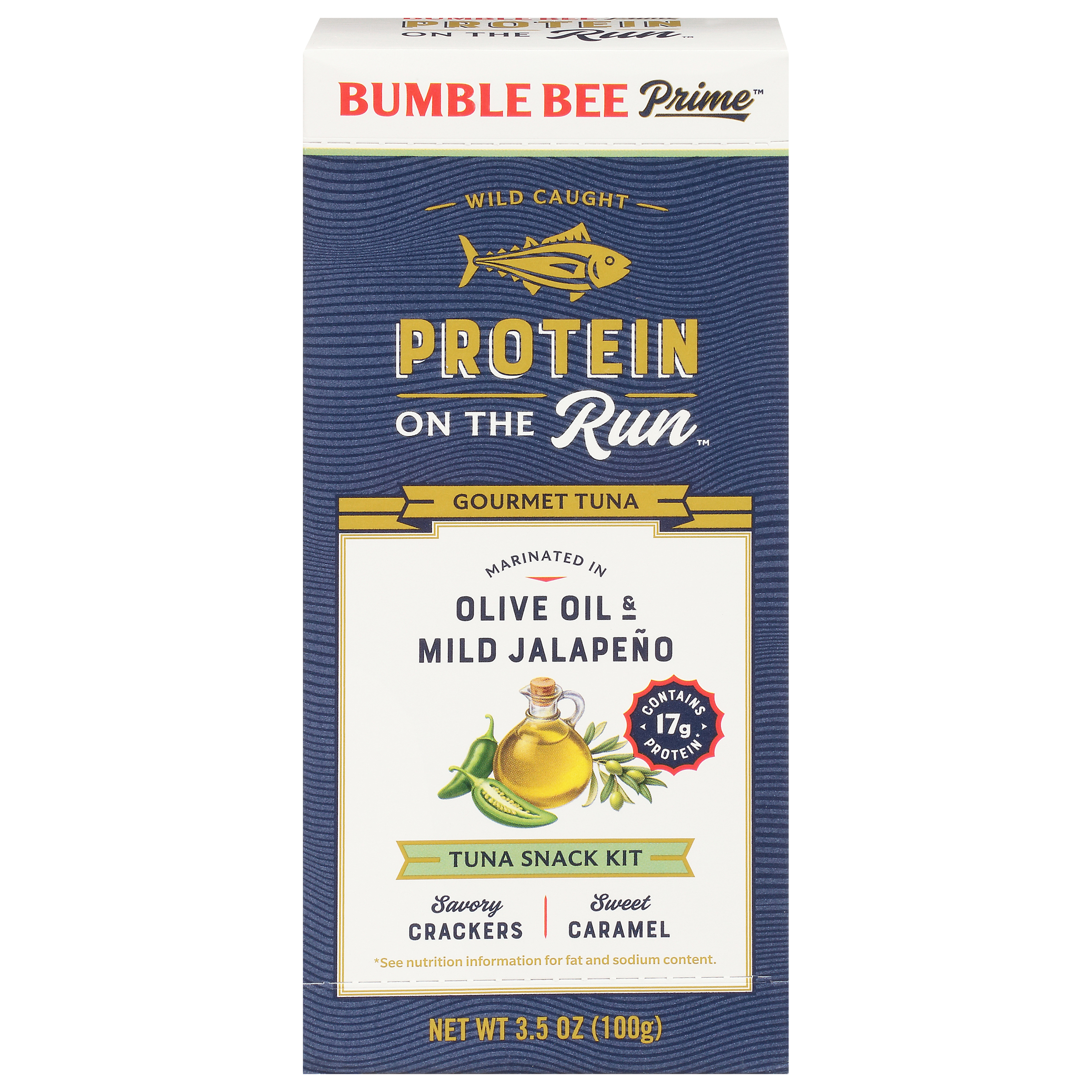 Bumble Bee Prime Tuna Protein on the Run Olive Oil & Mild Jalapeño, 3.5