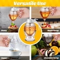 thumbnail image 4 of Dispensador de miel Timtopno, vidrio sin goteo, 240 ml, con soporte, 4 of 6