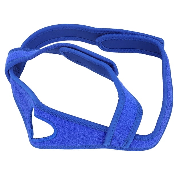 Correa ajustable para la barbilla antirronquidos, dispositivo para dormir y reducir los ronquidos (azul)