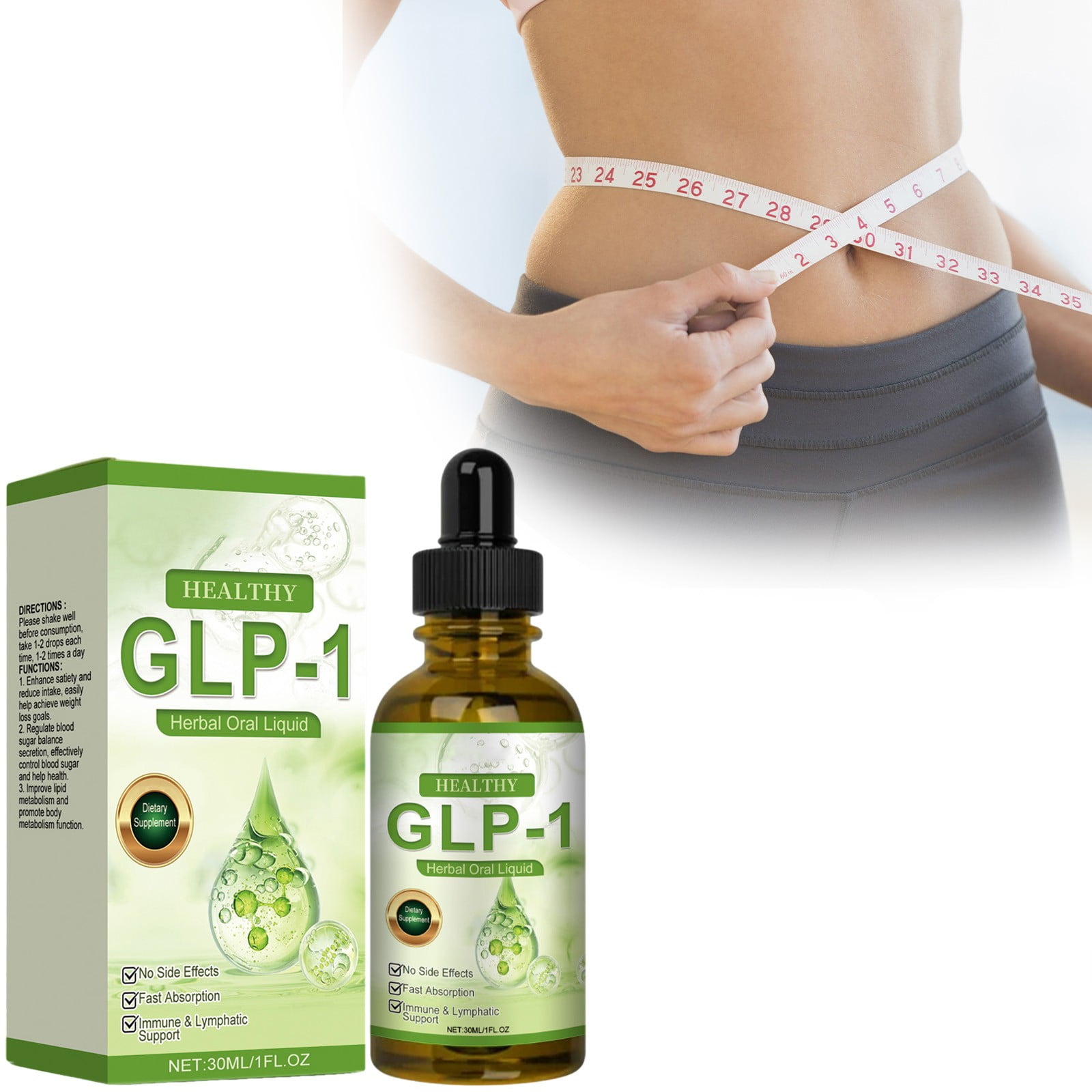 Advanced GLP-1 Moringa Drops Support Gut Health, Boost Energy, Shape Your  Body 30ml 1 Fl Oz 1 PC