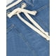 thumbnail image 2 of Pantalones vaqueros de pierna ancha for mujer, cintura alta, elásticos, pierna recta, holgados, con cordón, 2 of 6