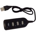 thumbnail image 1 of 4 Port-s USB 2.0 Hub Adapter, Portable 4 Port-s USB 2.0 Super Speed 480Mbps Hub Splitter Adapter for PC Laptop-Black, 1 of 5