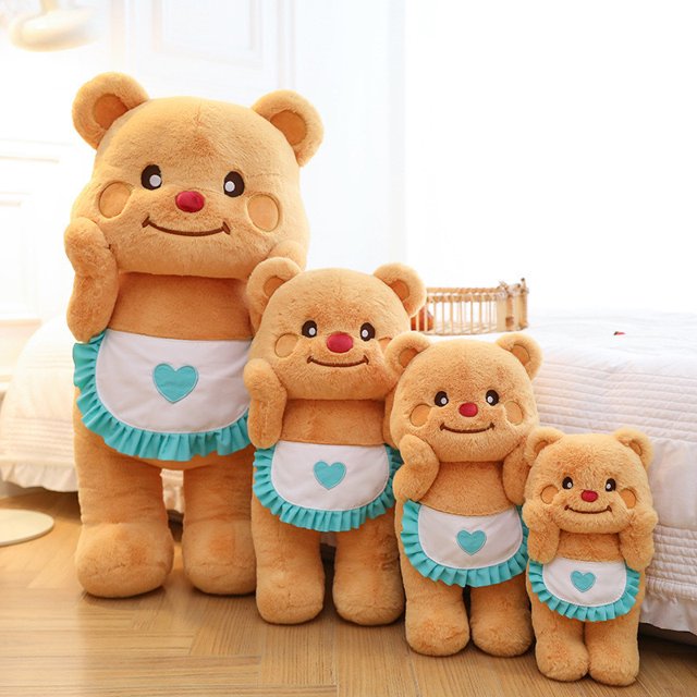 Butter Bear Cross-Border Douyin Internet Celebrity Doll Doll Super Cute Regalo cumpleaños para Juguete Peluche (25 cm)