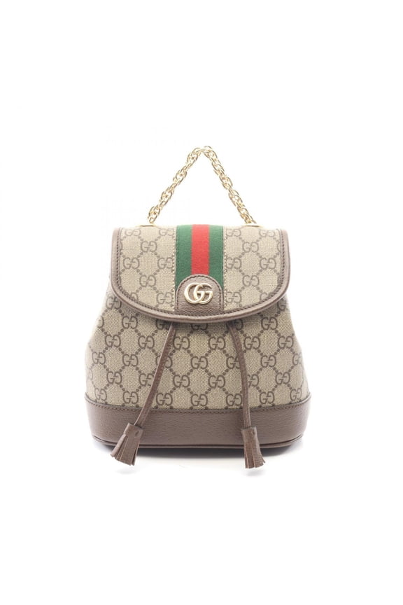 Pre-Owned Gucci Ophidia Mini GG Supreme Backpack/Handbag, Coated Canvas and Leather, Women's,...