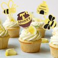 thumbnail image 2 of Pretyps 32 piezas de toppers para cupcakes de abejita con glitter, 2 of 7