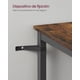 thumbnail image 3 of VASAGLE Mesa de Bar, Mesa Alta Cuadrada, Marco de Acero, 60 x 60 x 92 cm, Cocina, Salón, Estilo Industrial, Marrón Rústico y Negro, 3 of 6