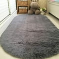 thumbnail image 3 of LELINTA 2.6' x 5.4'/ 2.6' x 3.9' Ultra Soft 4.5cm Velvet Bedroom Rugs Carpet Modern Shaggy Area Rugs Home Decoration Black/ Blue/ Creamy/ Grey/ Gray-purple/ Hot-pink/ Pink/ Purple, 3 of 6