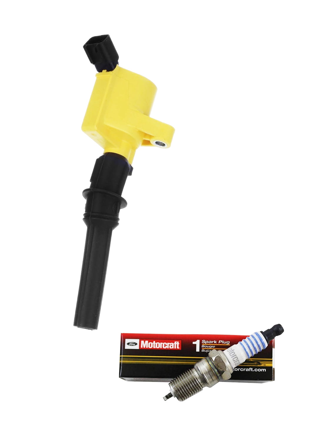 Set of 8 ISA Heavy Duty Ignition Coil & Motorcraft Spark Plugs Compatible with 2000-2011 Ford F-150 Lincoln Town Car Mercury Grand Marquis Expedition Explorer E-150 Crown Victoria 4.6L V8 FD503 SP413