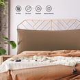 thumbnail image 4 of Unique Bargains 2 Pack Microfiber Body Pillow Cases Brown 20" x 54", 4 of 8