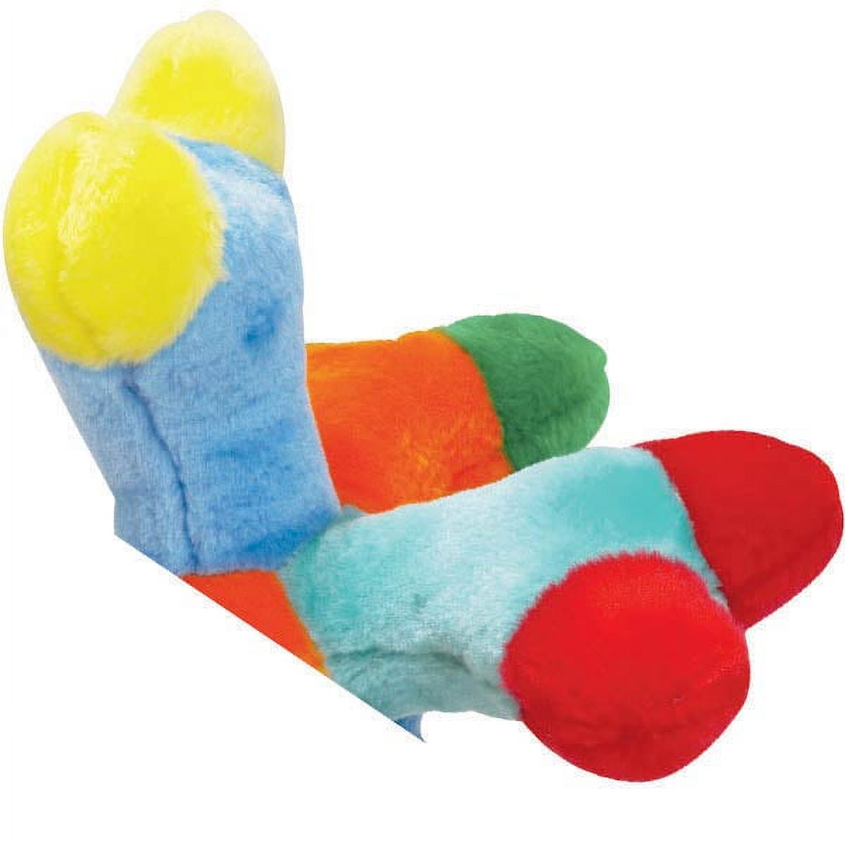 Attack - A - Jack BIG Breed Dog Toy Colorful 6 Squeaker Soft Toy For Large Dogs