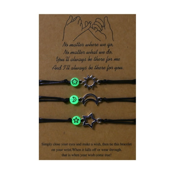 SIEYIO Fashion Sun Moon Star Bracelet Promise Matching Bracelet Friendship Jewelry