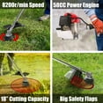 58cc Lawn Mower 4in1 Brush Cutter Gas Powered Weed Eater Weed Wacker