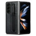 thumbnail image 6 of Allytech Galaxy Z Fold5 Case with S Pen Holder, Samsung Z Fold5 Cover, Premium PU Leather Retro Business Type Cover Anti-Scratch Drop Protection Phone Case for Samsung Galaxy Z Fold 5 - Black, 6 of 9