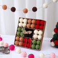 thumbnail image 1 of Bolas de Lana, 36 Unidades, Caja para Decoración Navideña (Colgantes para Árbol, Ventana, Etc.)., 1 of 6
