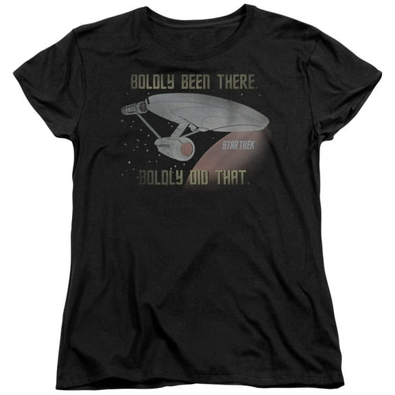 Star Trek Boldly Did That Women's T-Shirt Black